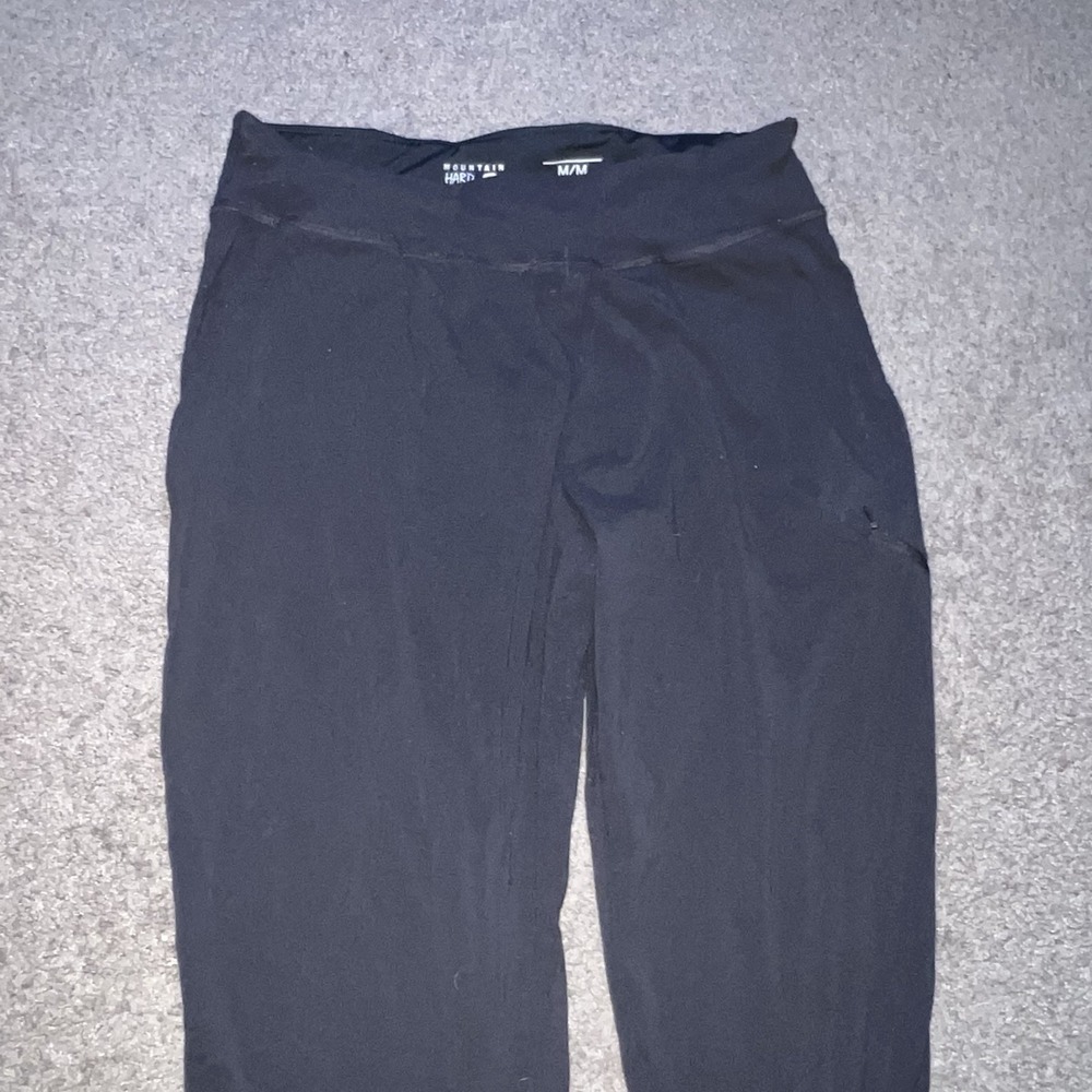 Mountain Hardwear Women's Medium Black Athletic Zip Pocket Pants